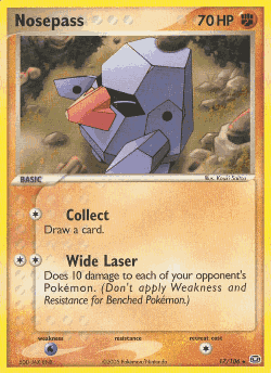 Nosepass Pokémon TCG card art