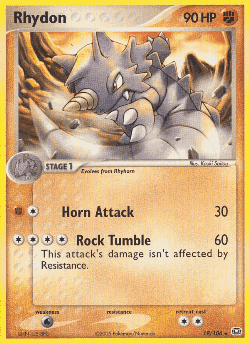 Rhydon Pokémon TCG card art