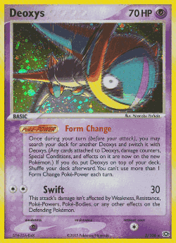 Deoxys Pokémon TCG card art
