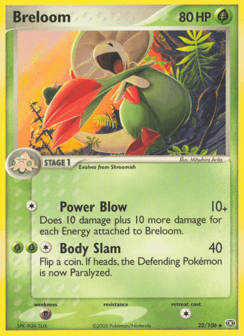 Breloom Pokémon TCG card art