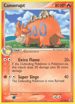 Camerupt Pokémon TCG card art