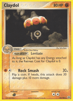 Claydol Pokémon TCG card art