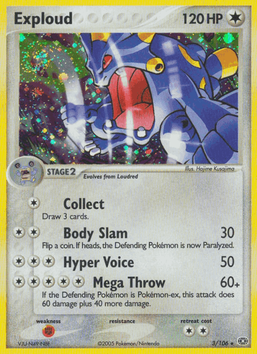 Exploud Pokémon TCG card art