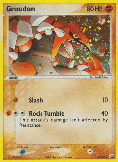 Groudon Pokémon TCG card art