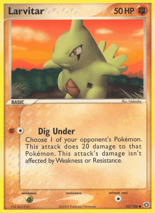 Larvitar 52, Emerald