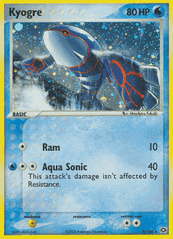 Kyogre Pokémon TCG card art