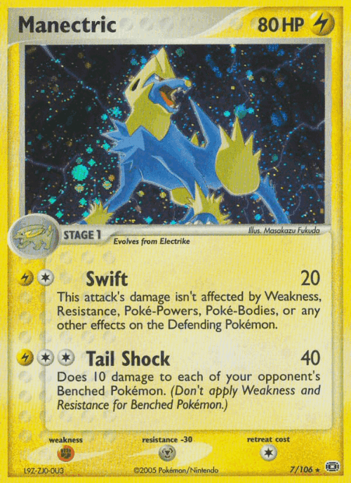 Manectric Pokémon TCG card art