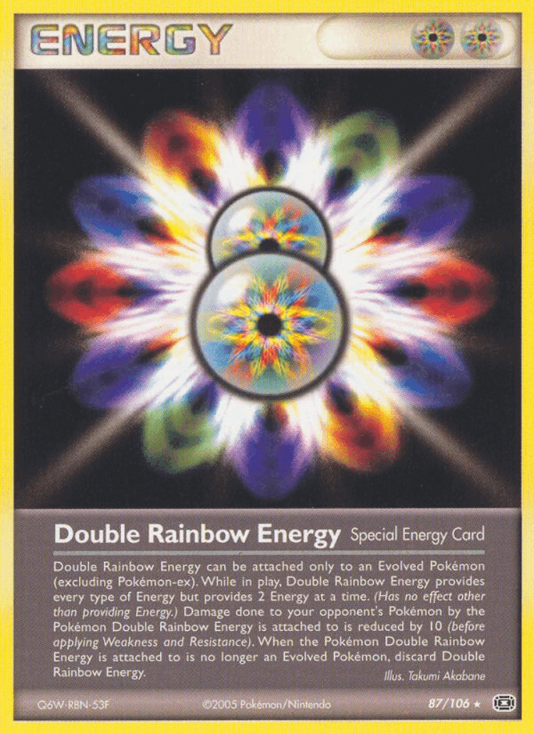 Double Rainbow Energy #87 from Emerald - Rare - Illustrated by Takumi Akabane