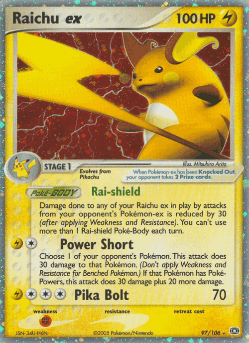 Raichu ex 97, Emerald