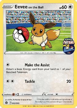 Eevee on the Ball Pokémon TCG card art
