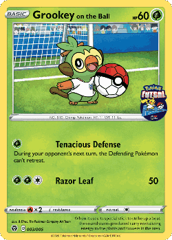 Grookey on the Ball Pokémon TCG card art