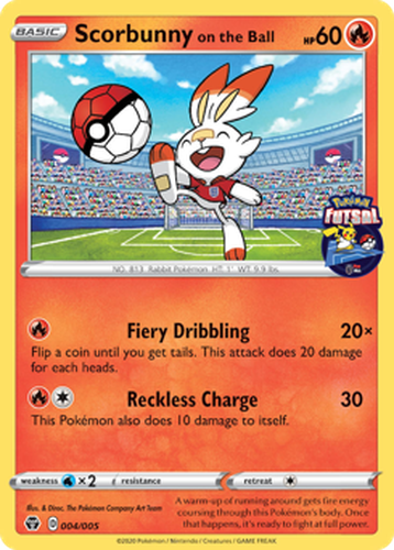 Scorbunny on the Ball 4, Pokémon Futsal Collection