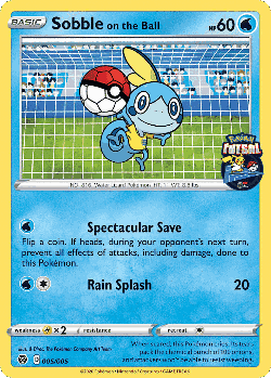 Sobble on the Ball Pokémon TCG card art