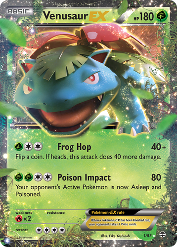 Venusaur-EX #1 from Generations - Rare Holo EX - Illustrated by Eske Yoshinob