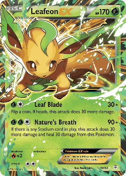 Leafeon-EX Pokémon TCG card art