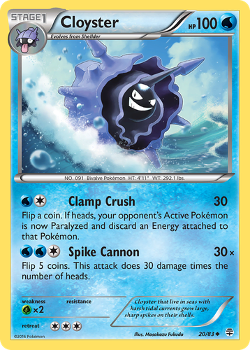 Cloyster 20, Generations