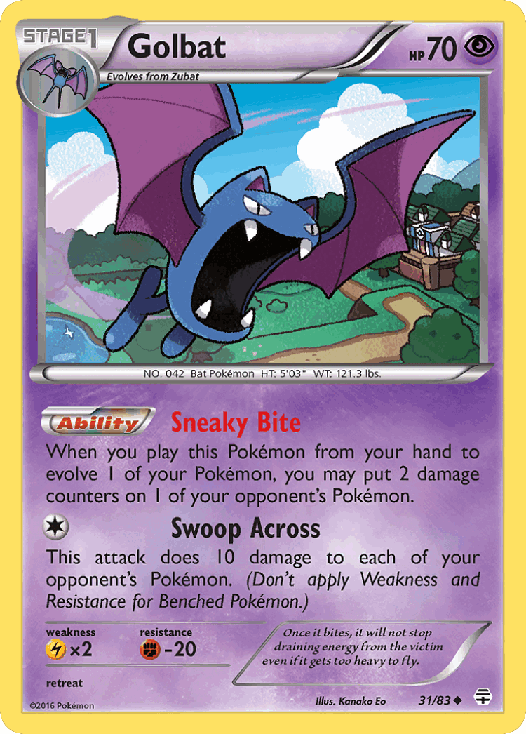 Golbat #31 from Generations - Uncommon - Illustrated by Kanako Eo