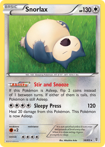 Snorlax 58, Generations