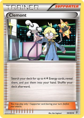 Clemont #59 from Generations - Uncommon - Illustrated by Ken Sugimori