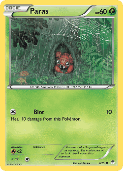 Paras Pokémon TCG card art