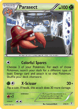 Parasect Pokémon TCG card art