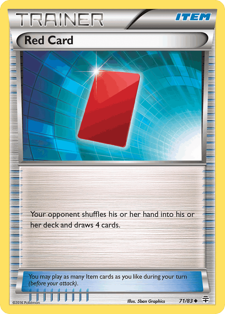 Red Card #71 from Generations - Uncommon - Illustrated by 5ban Graphics