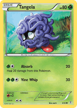 Tangela Pokémon TCG card art