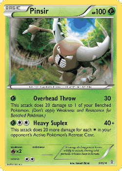 Pinsir Pokémon TCG card art