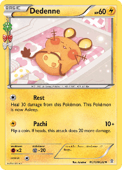 Dedenne Pokémon TCG card art