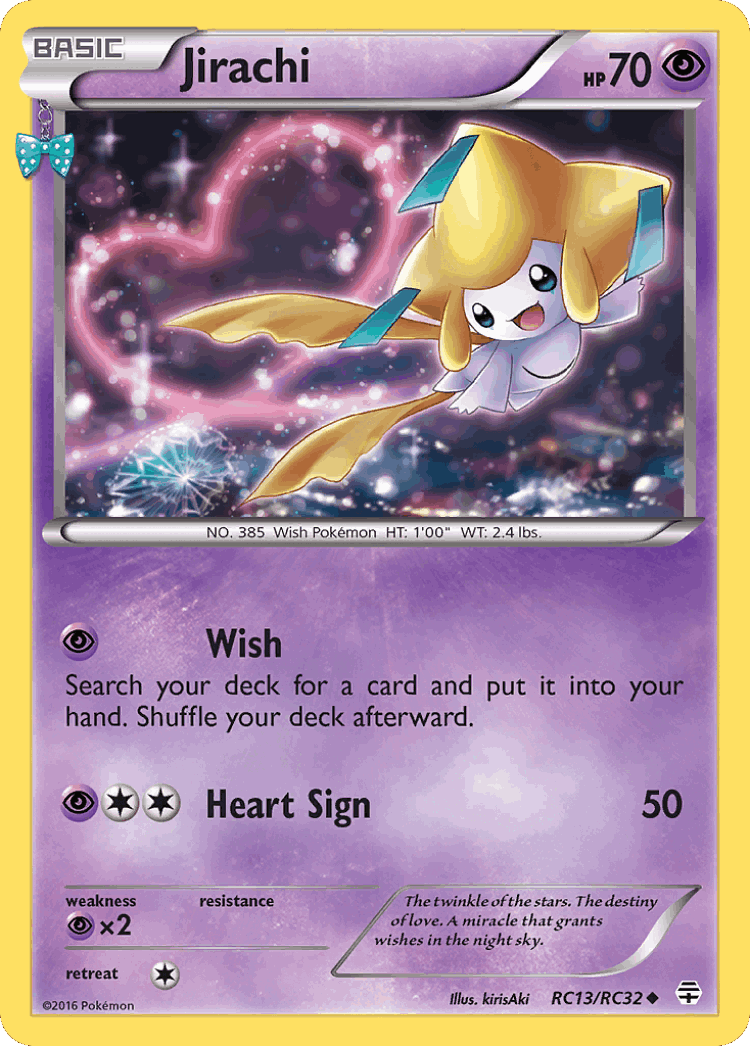 Jirachi #13 from Generations - Uncommon - Illustrated by kirisAki