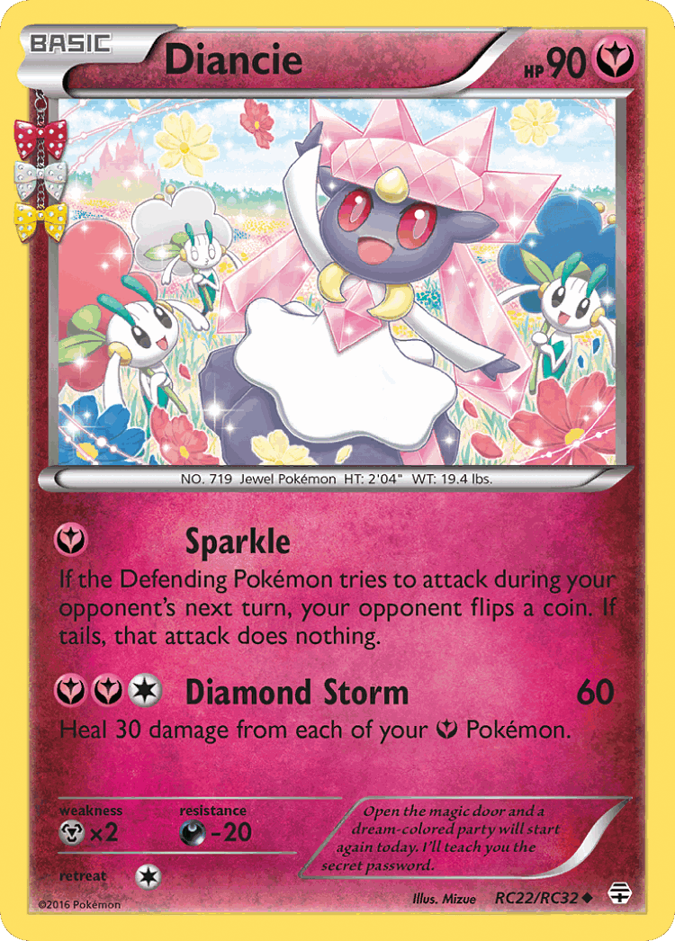 Diancie #22 from Generations - Uncommon - Illustrated by Mizue
