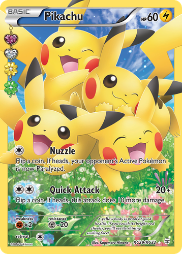 Pikachu #29 from Generations - Rare Ultra - Illustrated by Kagemaru Himeno