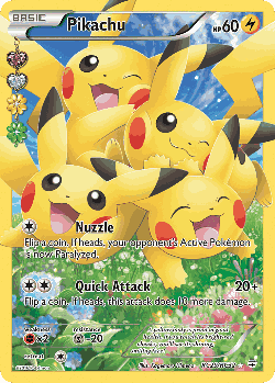 Pikachu card art