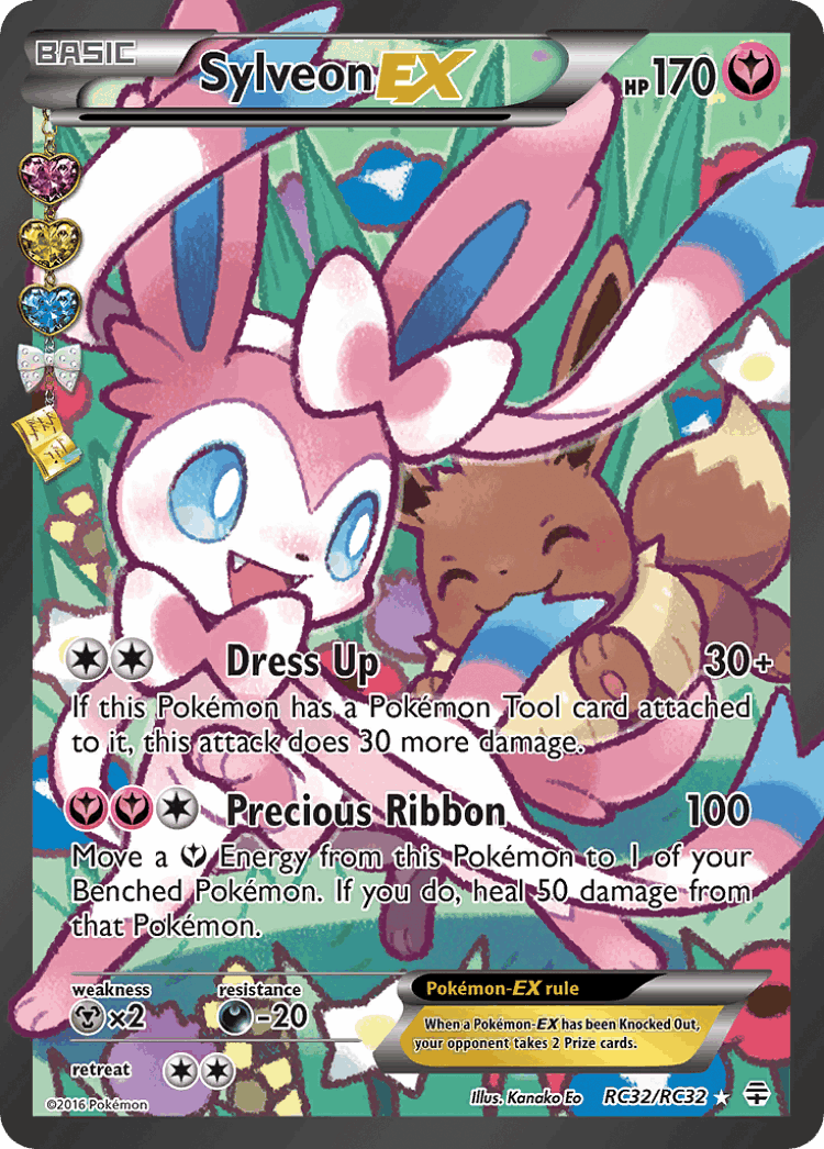 Sylveon-EX #32 from Generations - Rare Ultra - Illustrated by Kanako Eo