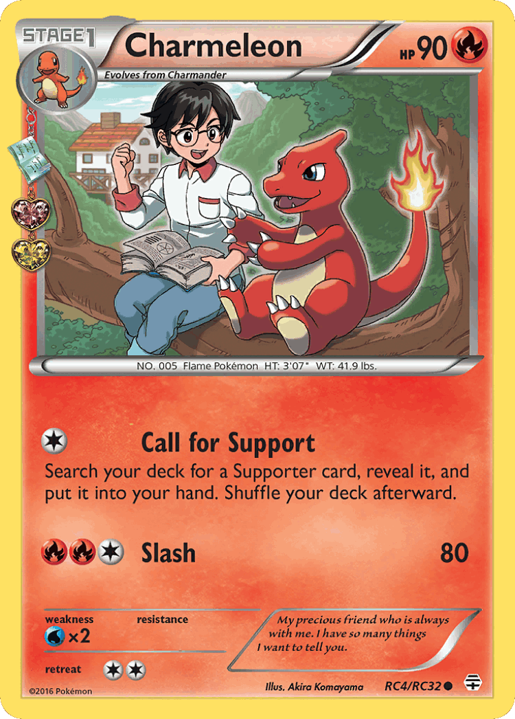 Charmeleon #4 from Generations - Common - Illustrated by Akira Komayama