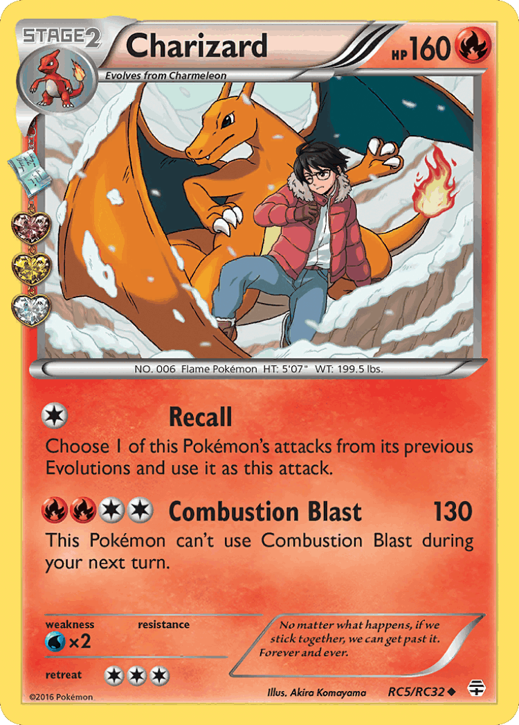 Charizard #5 from Generations - Uncommon - Illustrated by Akira Komayama