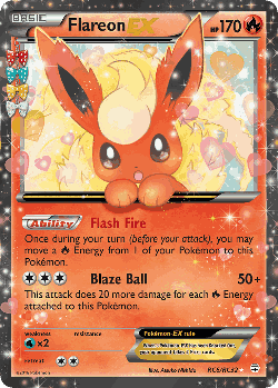 Flareon-EX Pokémon TCG card art