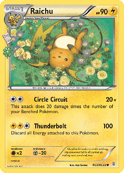 Raichu Pokémon TCG card art