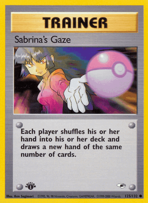 Sabrina's Gaze #125 from Gym Heroes - Common - Illustrated by Ken Sugimori