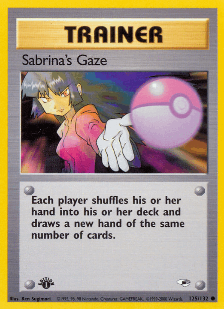 Sabrina's Gaze #125 from Gym Heroes - Common - Illustrated by Ken Sugimori