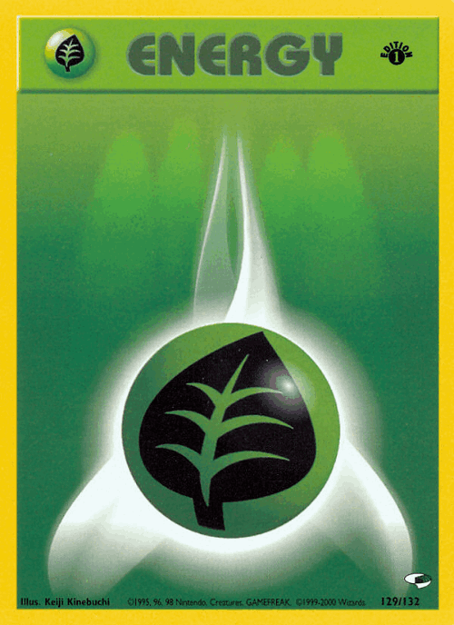 Grass Energy #129 from Gym Heroes - Illustrated by Keiji Kinebuchi