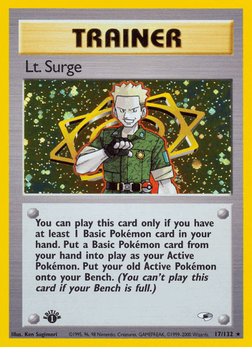 Lt. Surge Pokémon TCG card art