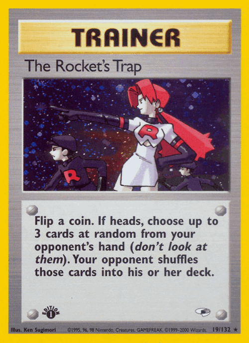 The Rocket's Trap Pokémon TCG card art