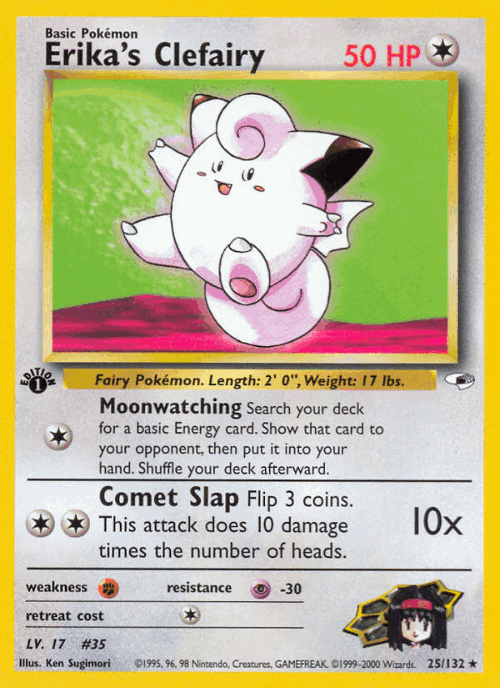 Erika's Clefairy 25, Gym Heroes