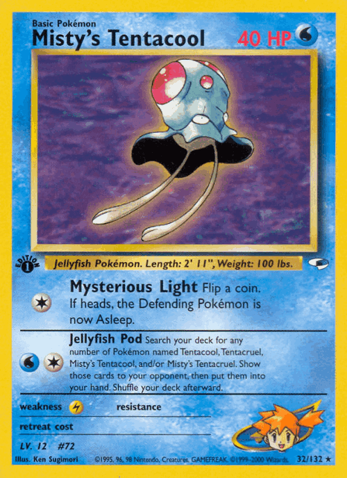 Misty's Tentacool 32, Gym Heroes