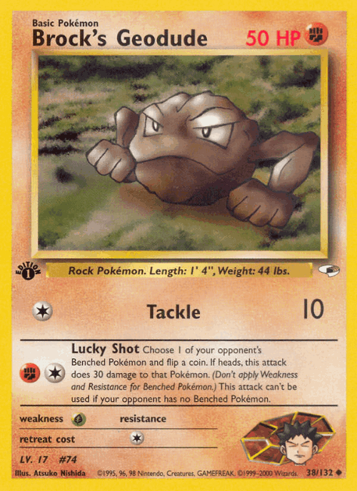 Brock's Geodude 38, Gym Heroes