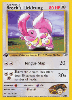 Brock's Lickitung 41, Gym Heroes