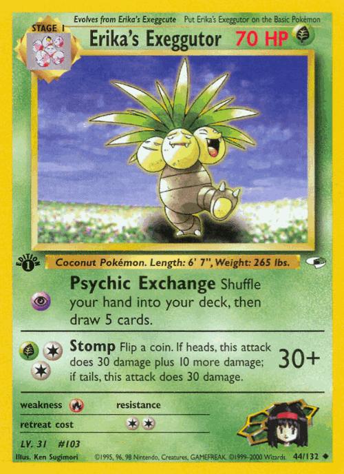 Erika's Exeggutor 44, Gym Heroes