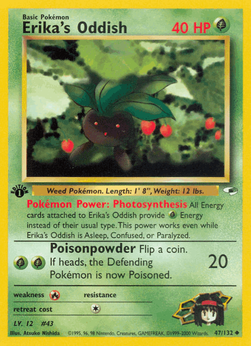 Erika's Oddish 47, Gym Heroes