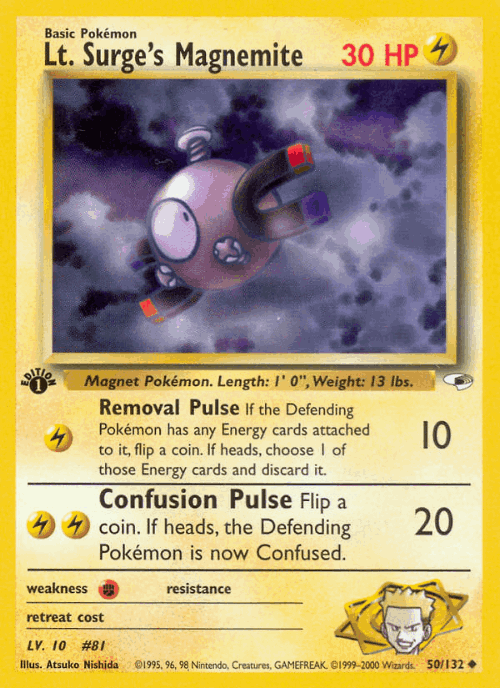 Lt. Surge's Magnemite 50, Gym Heroes